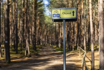 EuroVelo w gminie Choczewo z widokiem na Bałtyk - nowy przebieg trasy 10/13