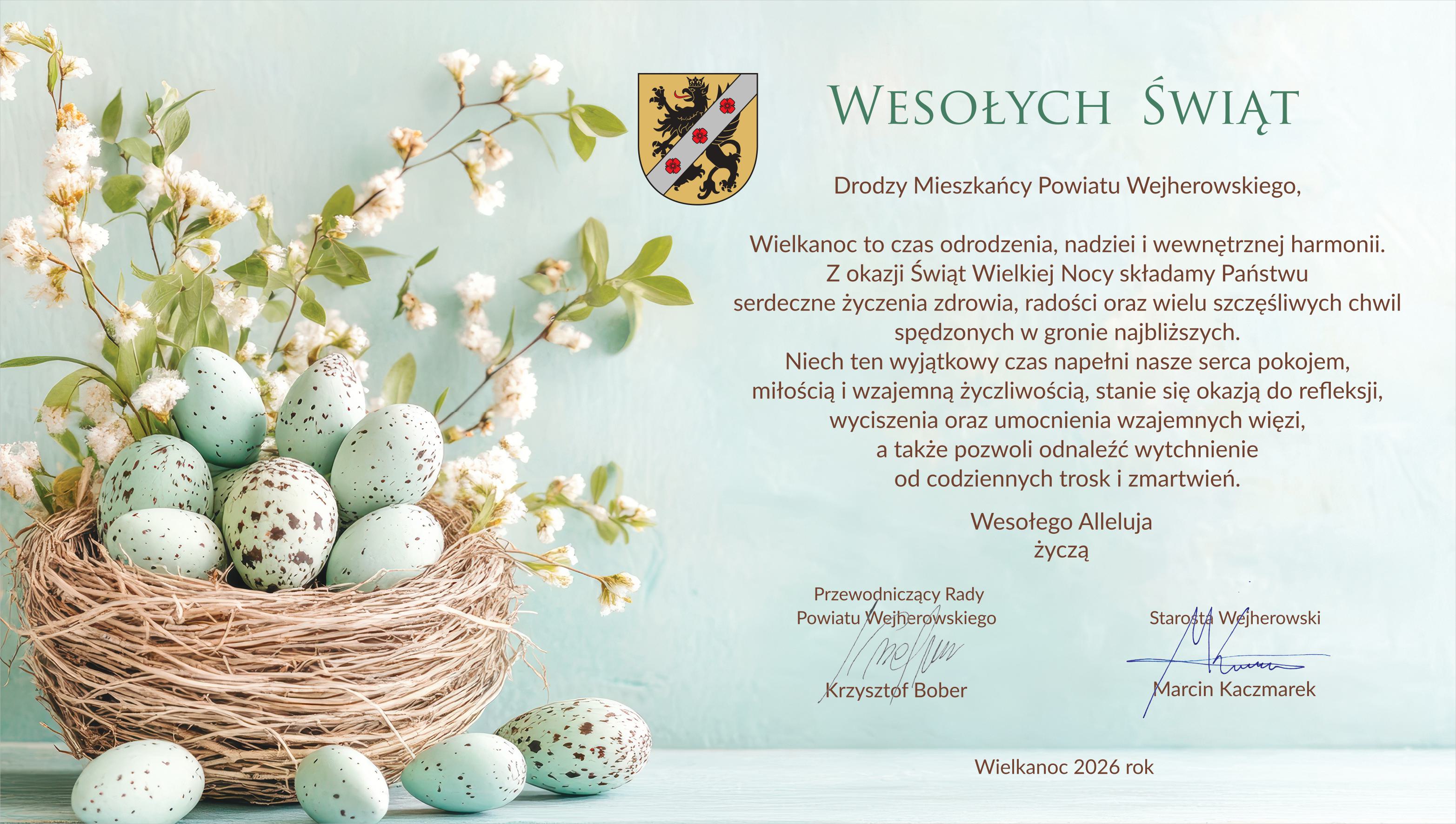 Życzenia świąteczne - Wielkanoc 2026